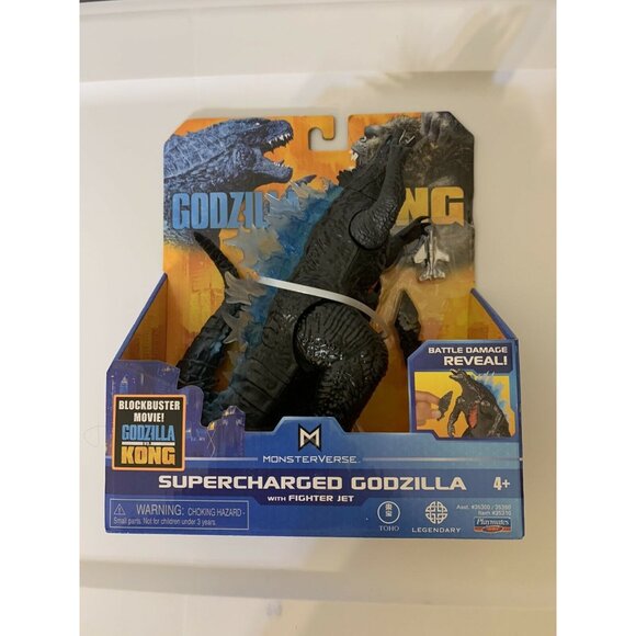 PLAYMATES MonsterVerse GODZILLA VS KONG SUPERCHARGED GODZILLA 6" ACTION FIGURE - Picture 2 of 9